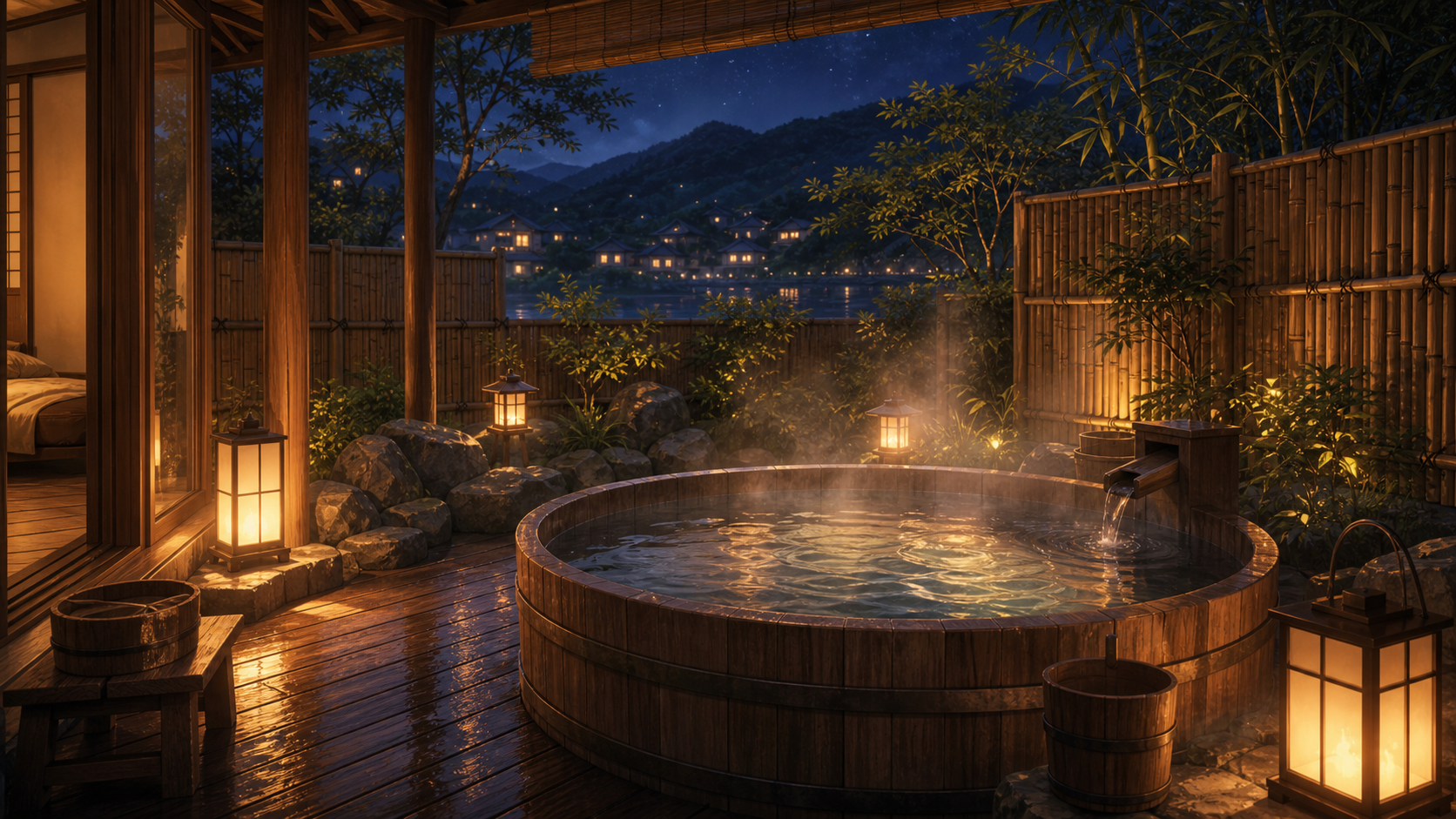 private open air bath