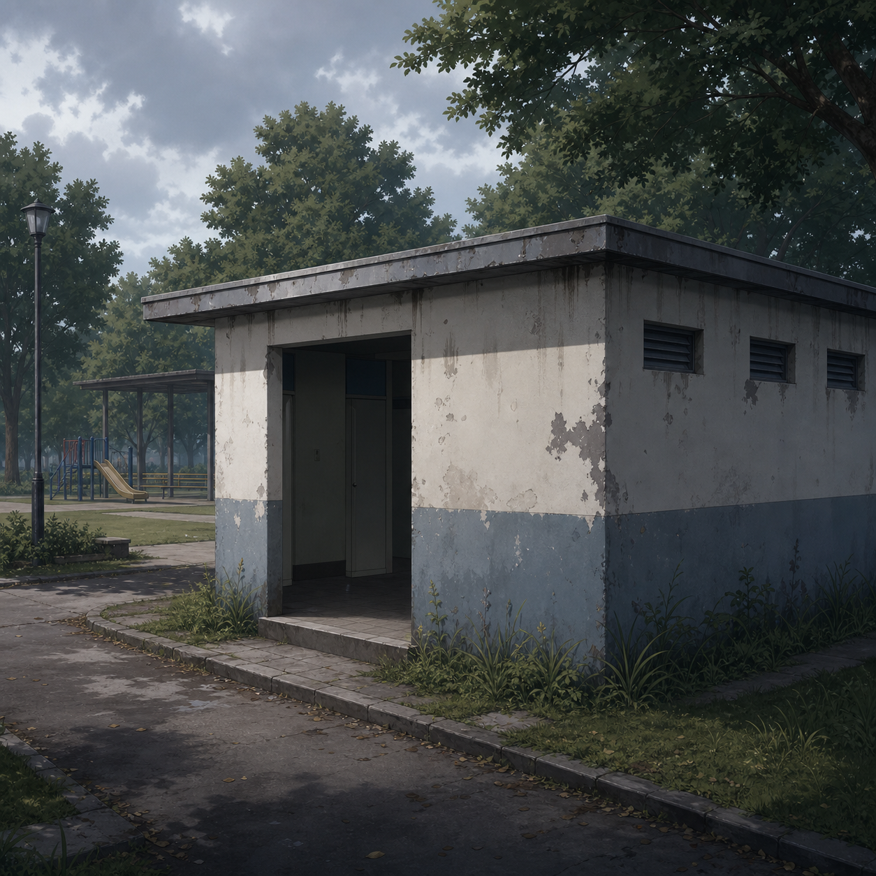 old park public toilet building