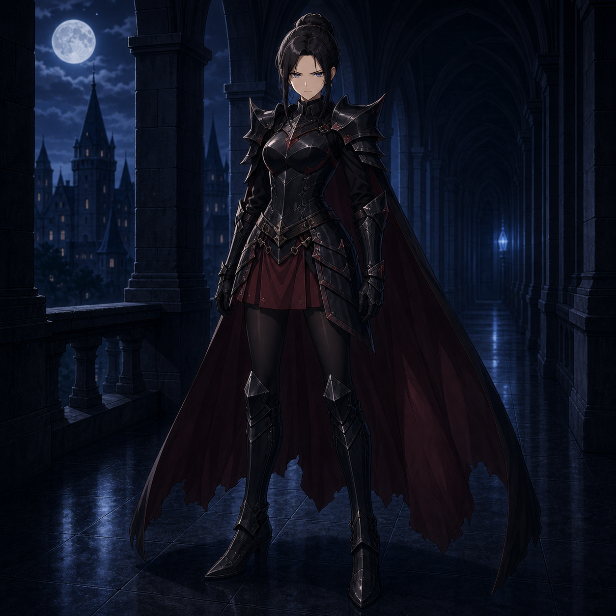 black battle skirt armor