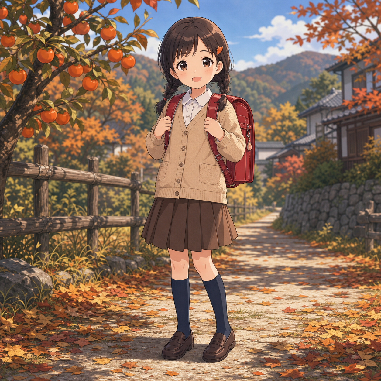 autumn rural school outfit