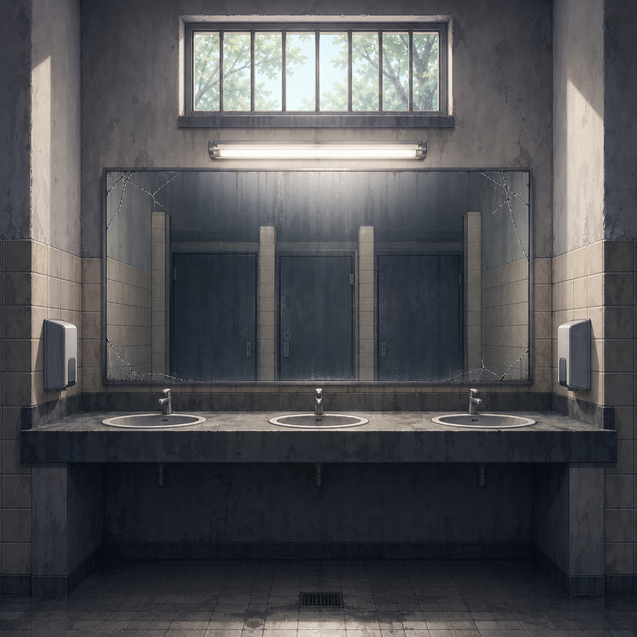 public restroom sink area