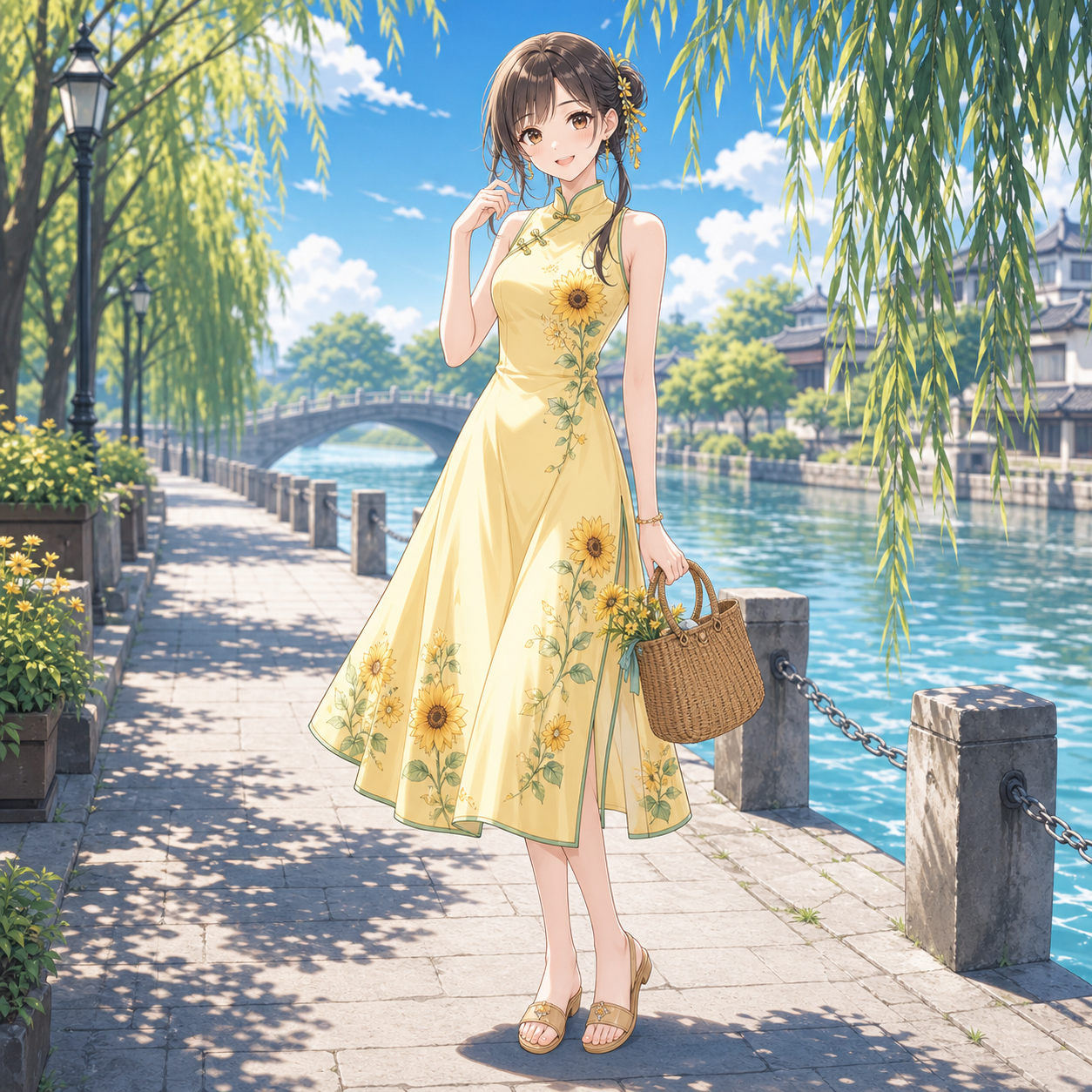 summer qipao sundress