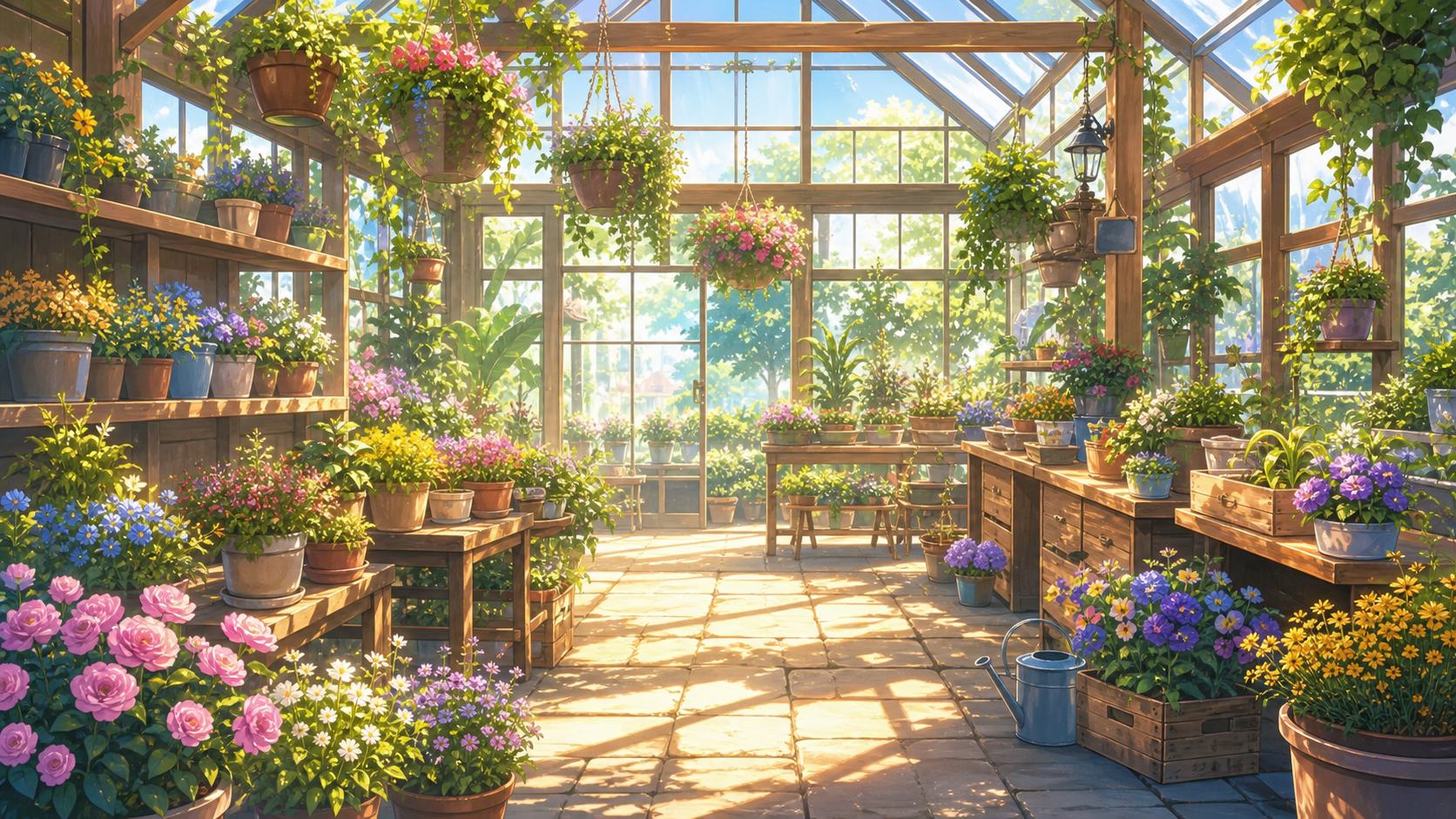 small flower greenhouse