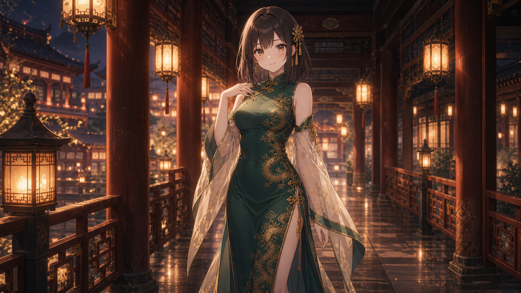 fantasy qipao dress