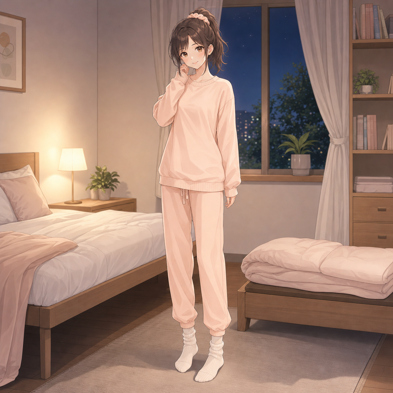 pastel roomwear set