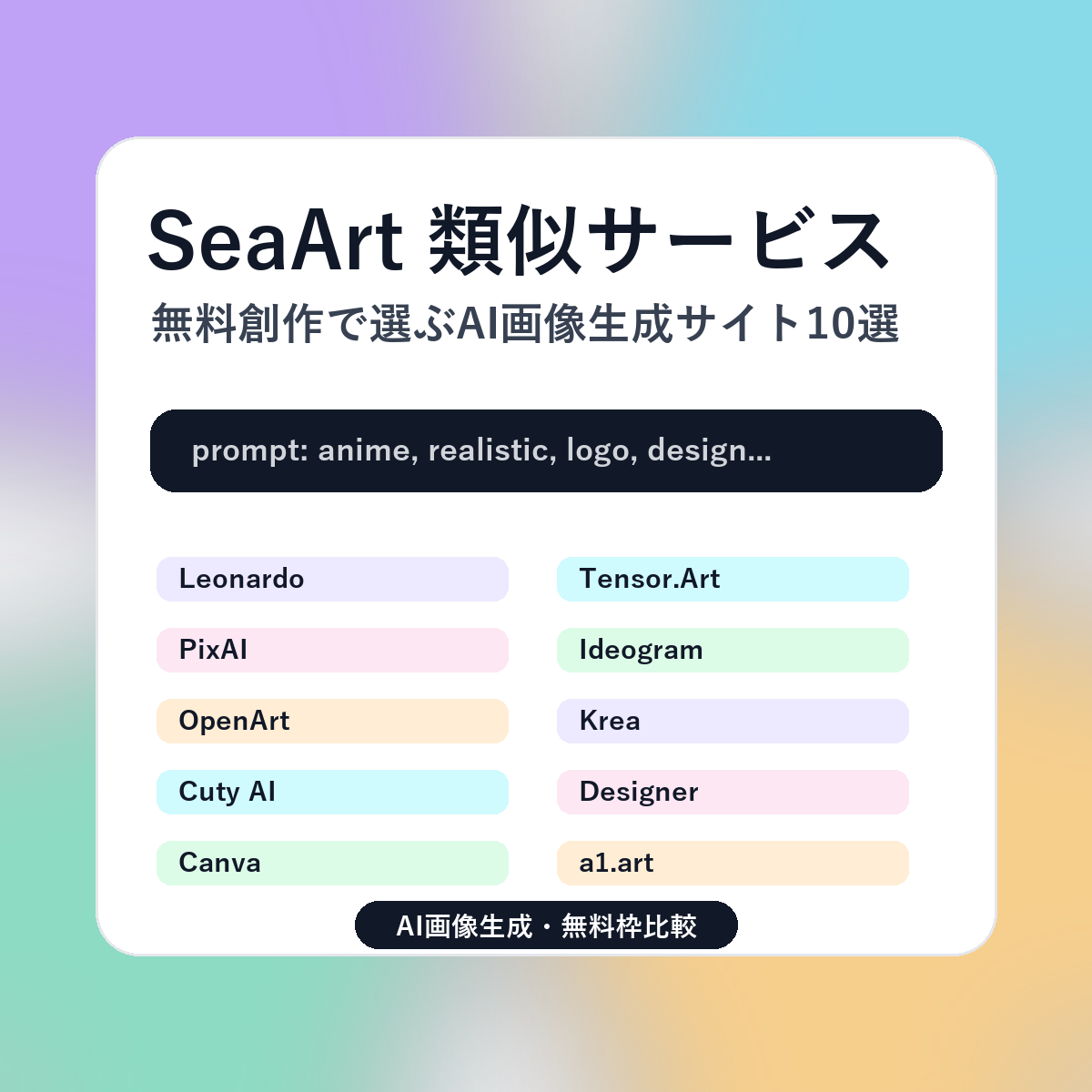 SeaArt 類似サービスのアイキャッチ画像