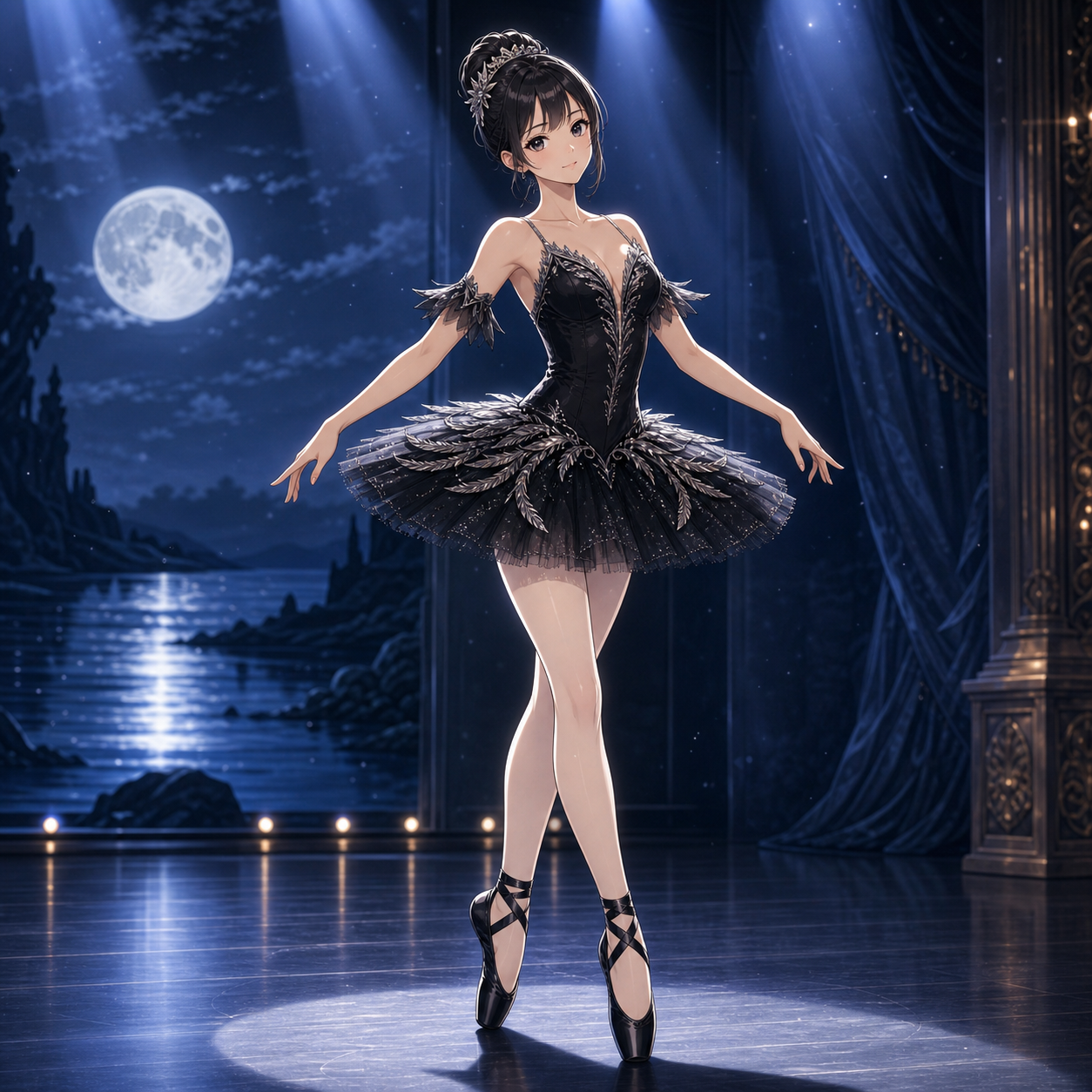 black swan ballet costume