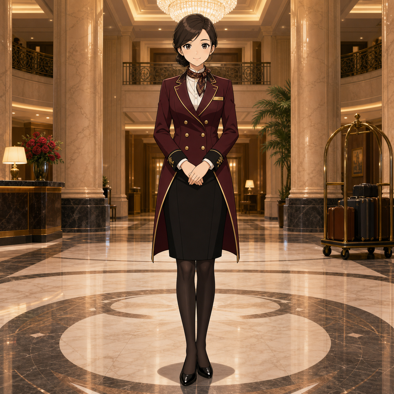luxury concierge coat uniform