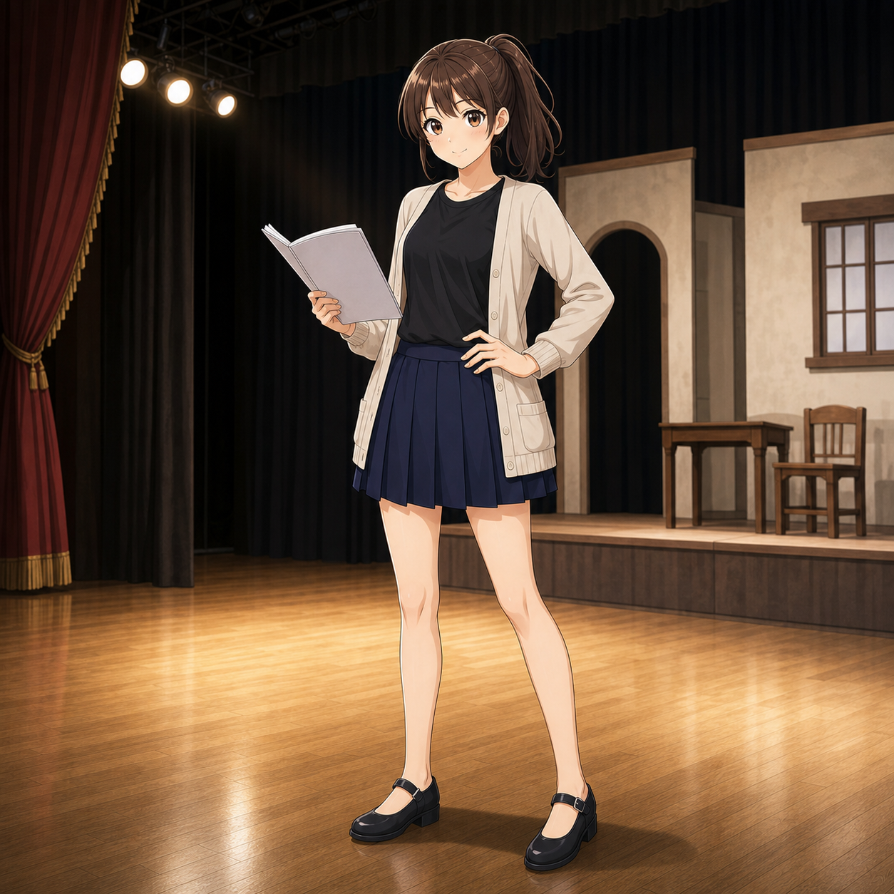 drama club rehearsal outfit