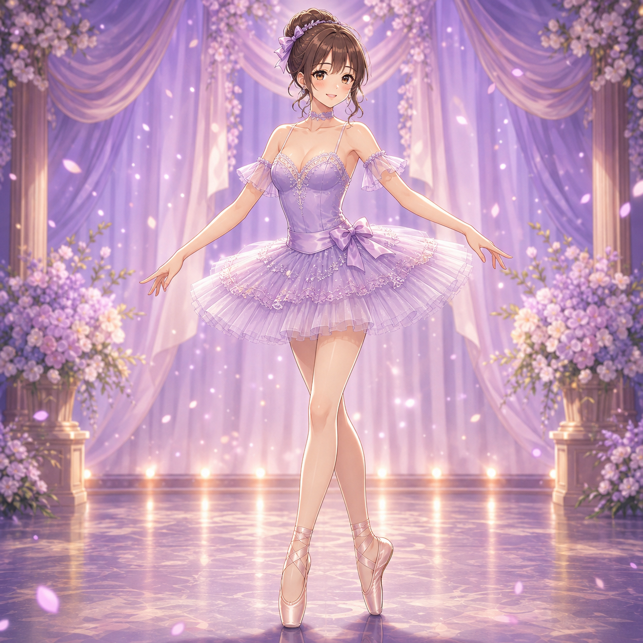 lavender ballet stage costume