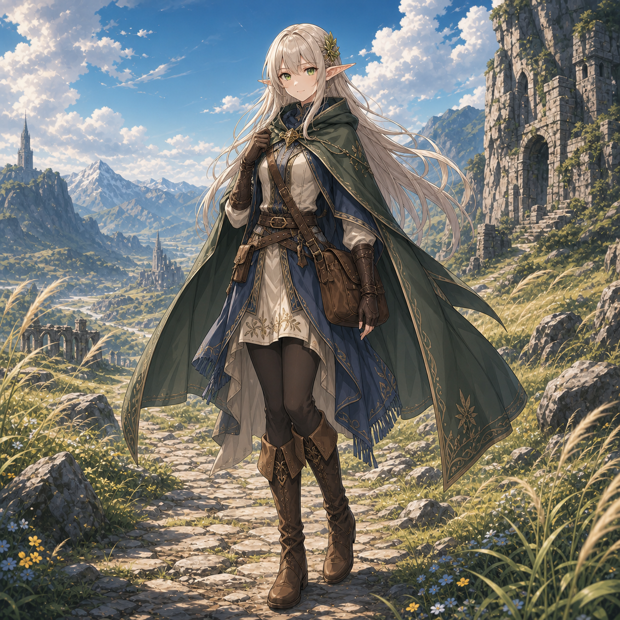 traveling elf cloak outfit