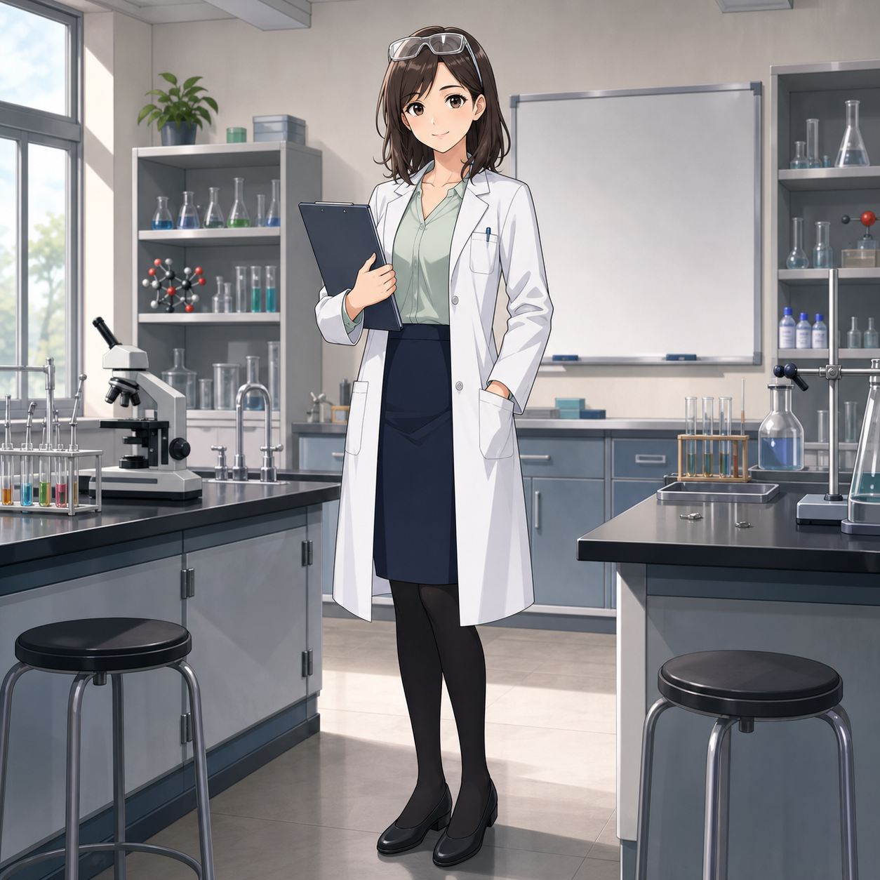 lab coat science teacher outfit