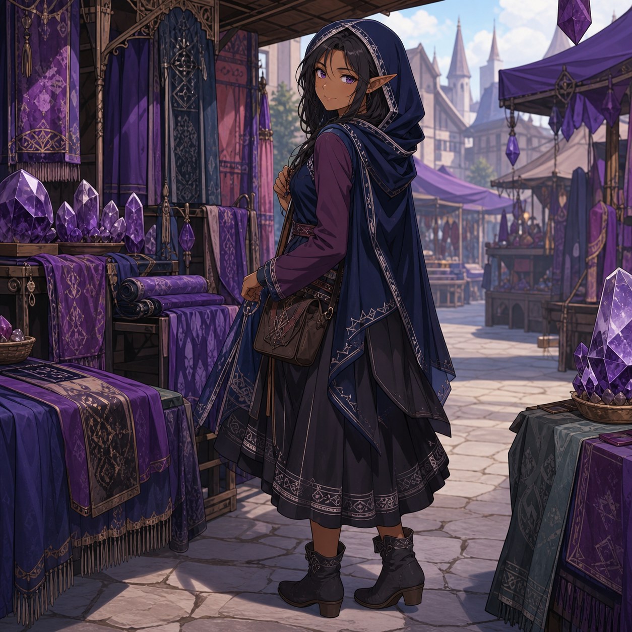 dark elf velvet textile merchant