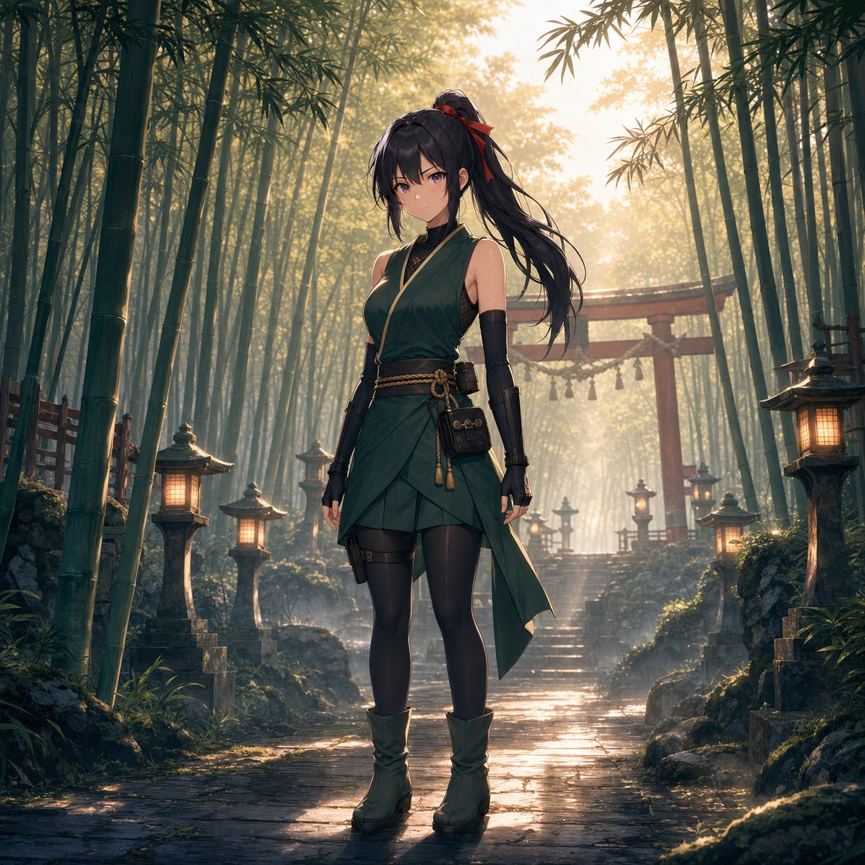 bamboo grove kunoichi outfit