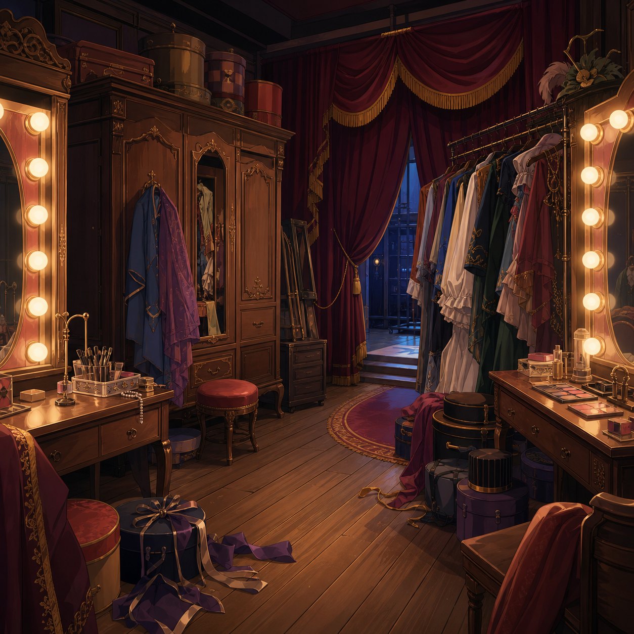 theater backstage dressing room