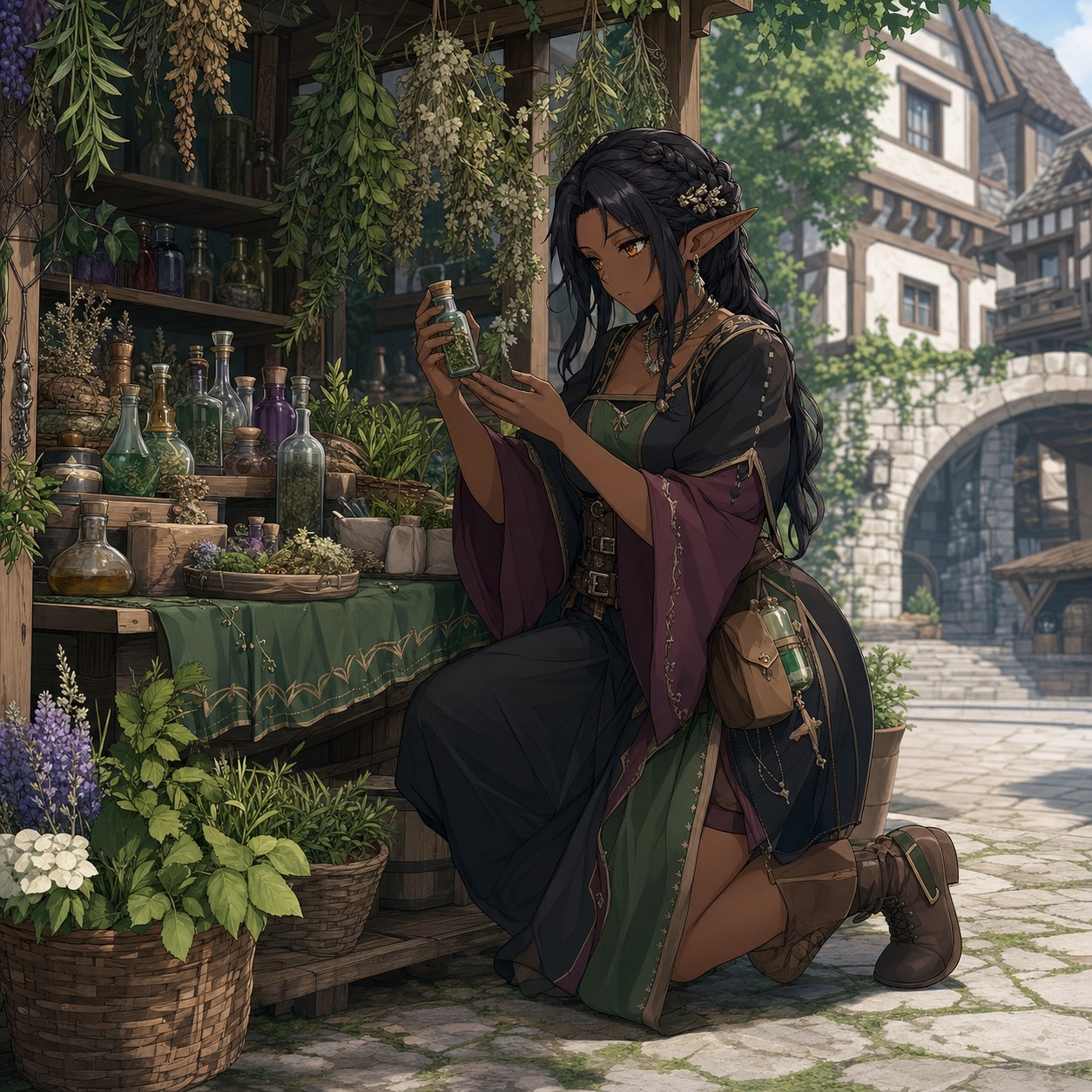 dark elf arcane apothecary outfit
