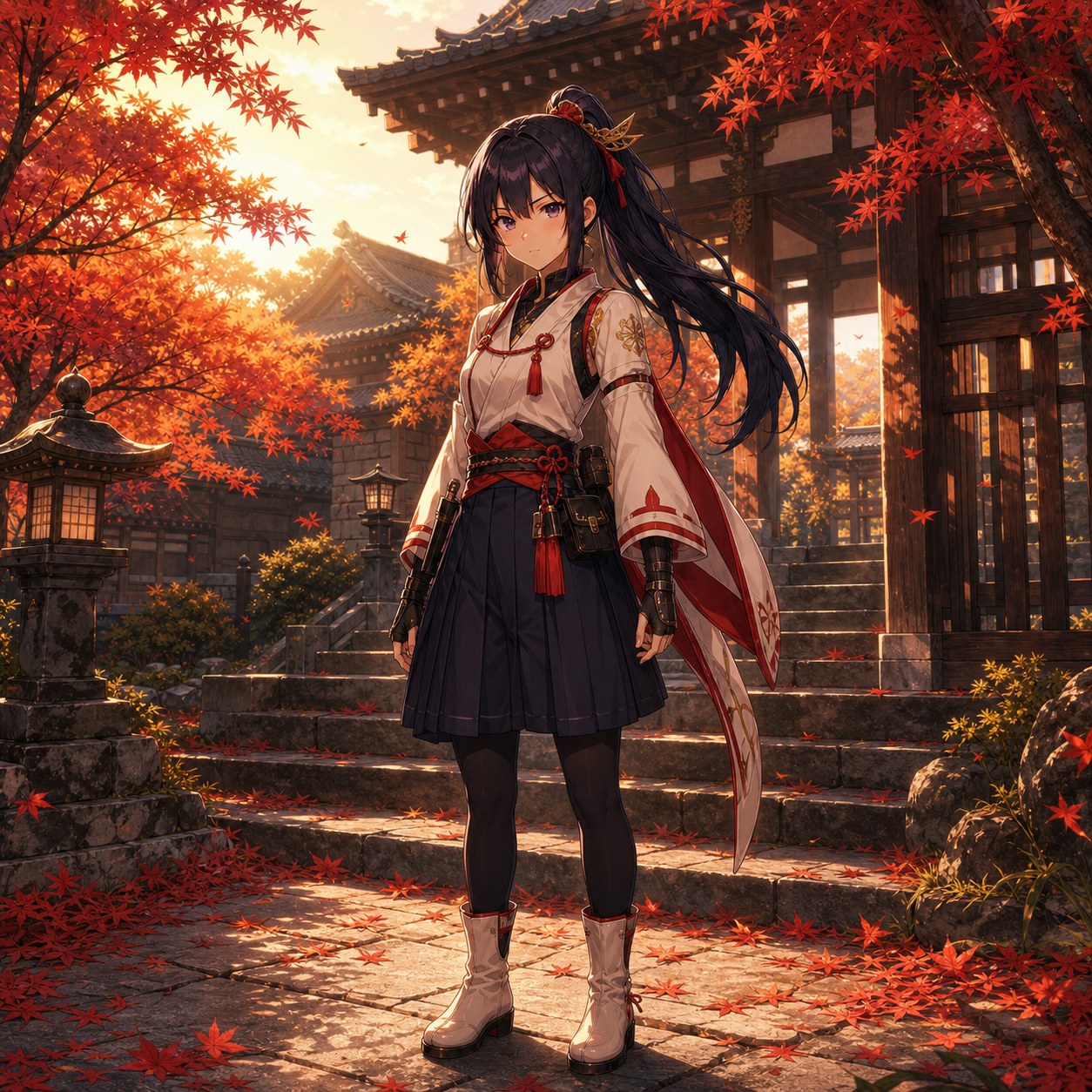 autumn temple kunoichi outfit