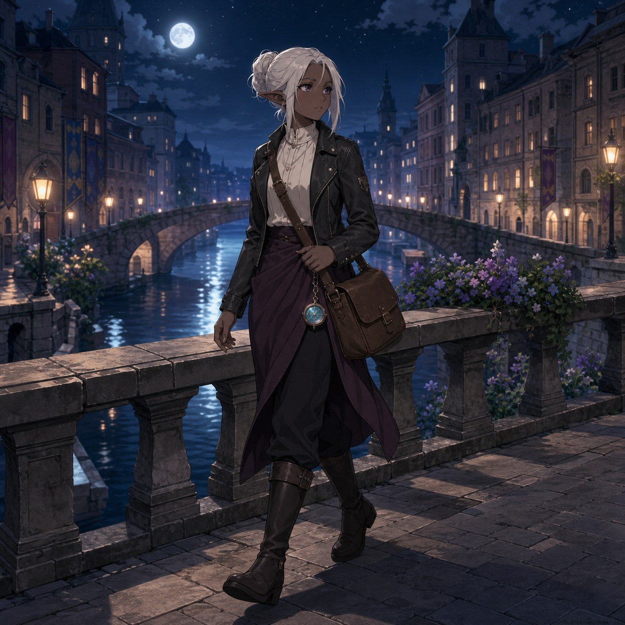 dark elf moonlit courier outfit