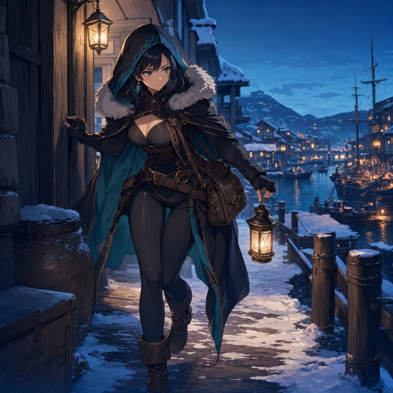 snowy harbor stealth thief outfit