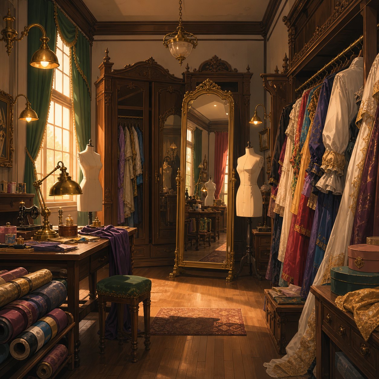 theater costume department dressing room