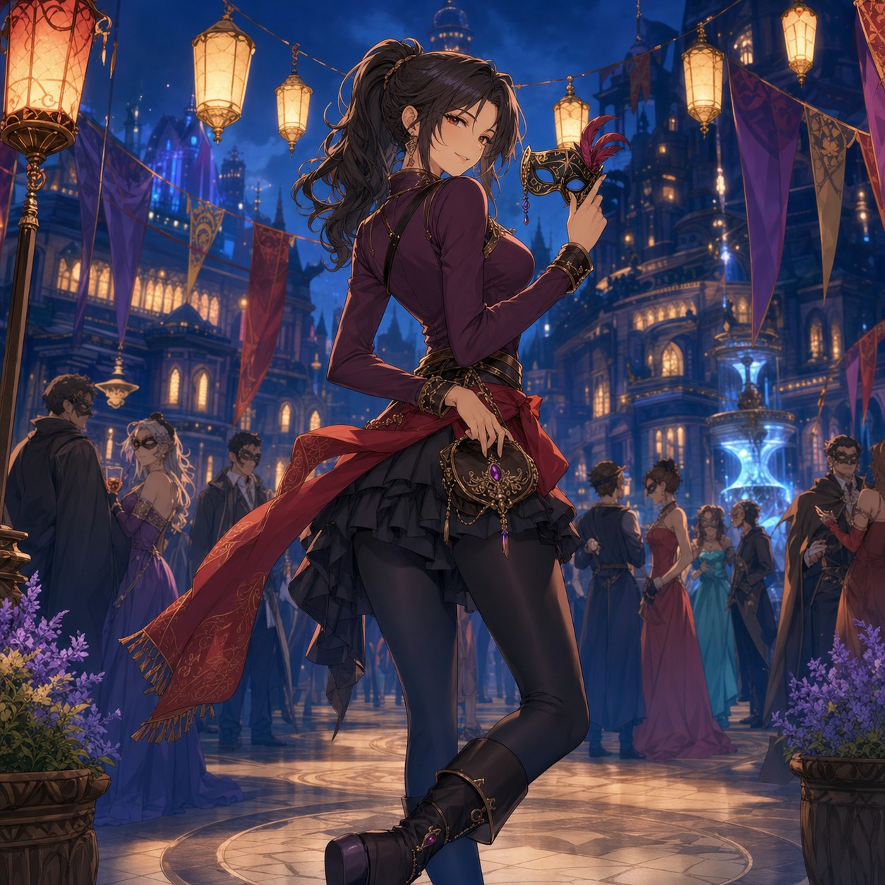 masquerade fantasy thief outfit