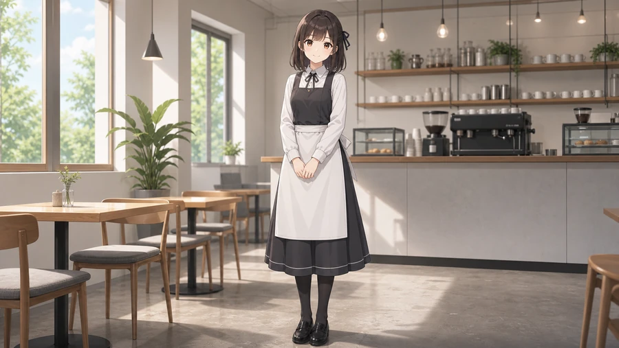modern apron dress uniform
