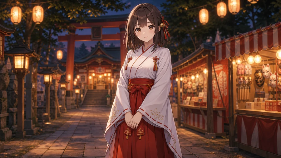 festival miko outfit