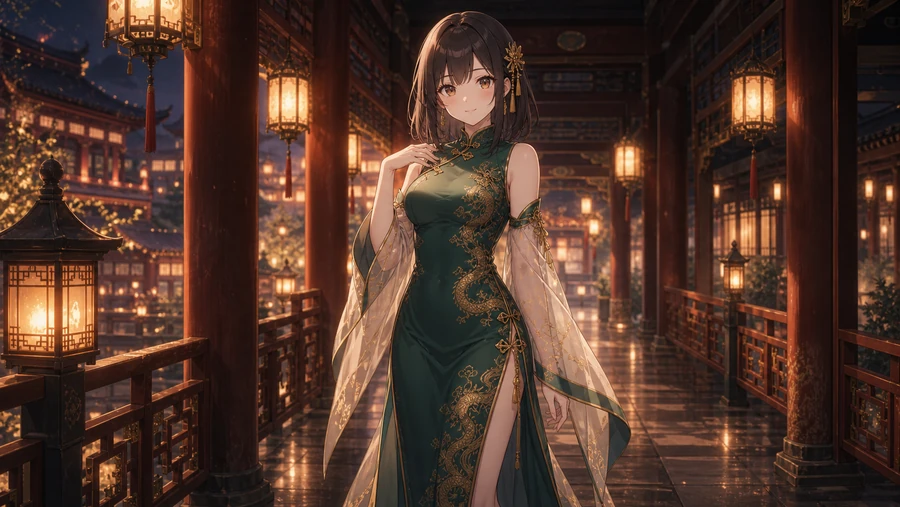 fantasy qipao dress