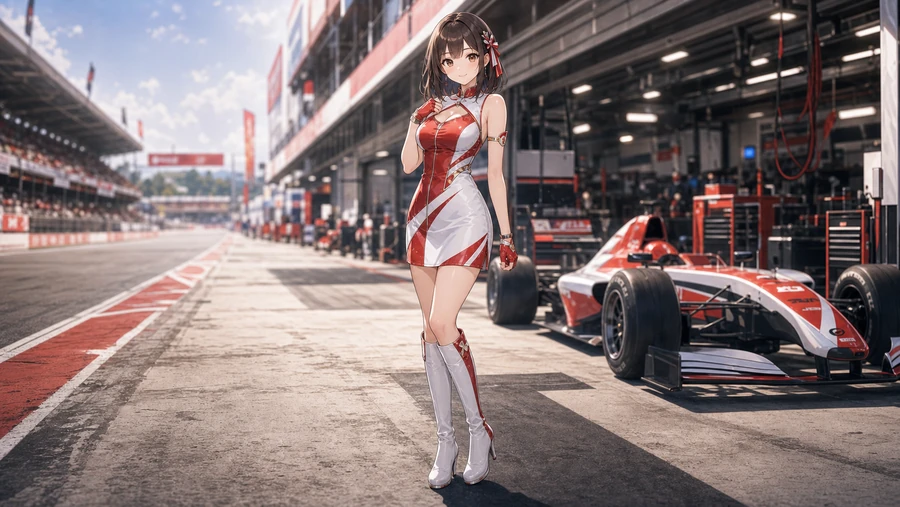 classic race queen outfit