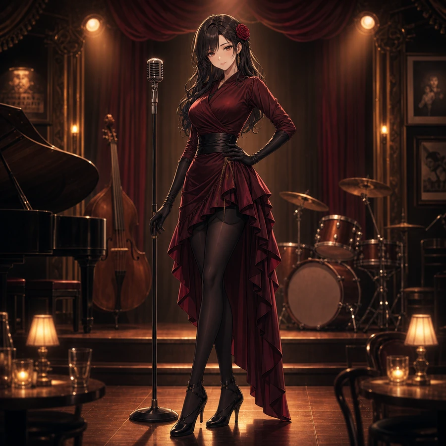 jazz club dancer outfit