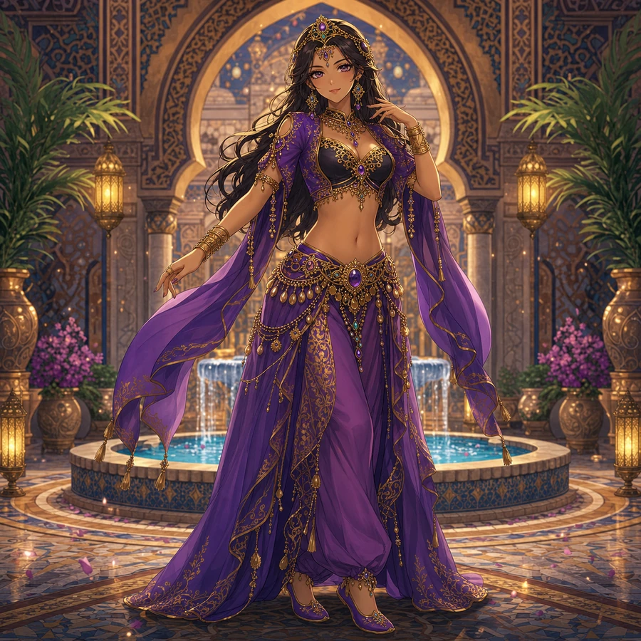 jeweled harem dancer costume