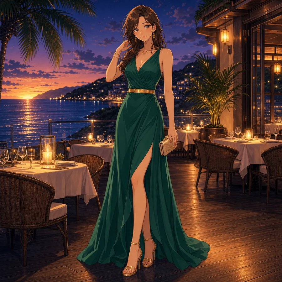 sleeveless slit maxi dress