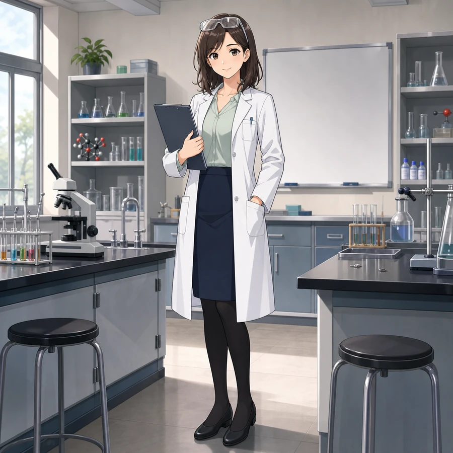 lab coat science teacher outfit