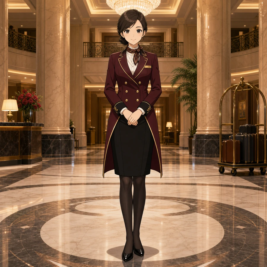 luxury concierge coat uniform