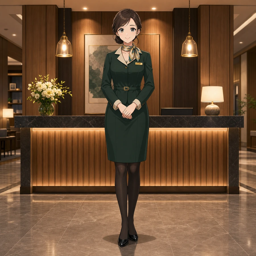 boutique hotel receptionist dress
