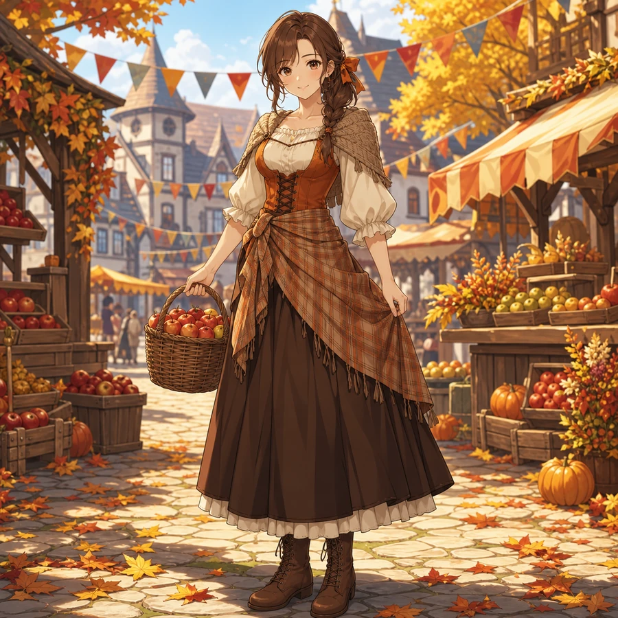 harvest festival townswoman outfit