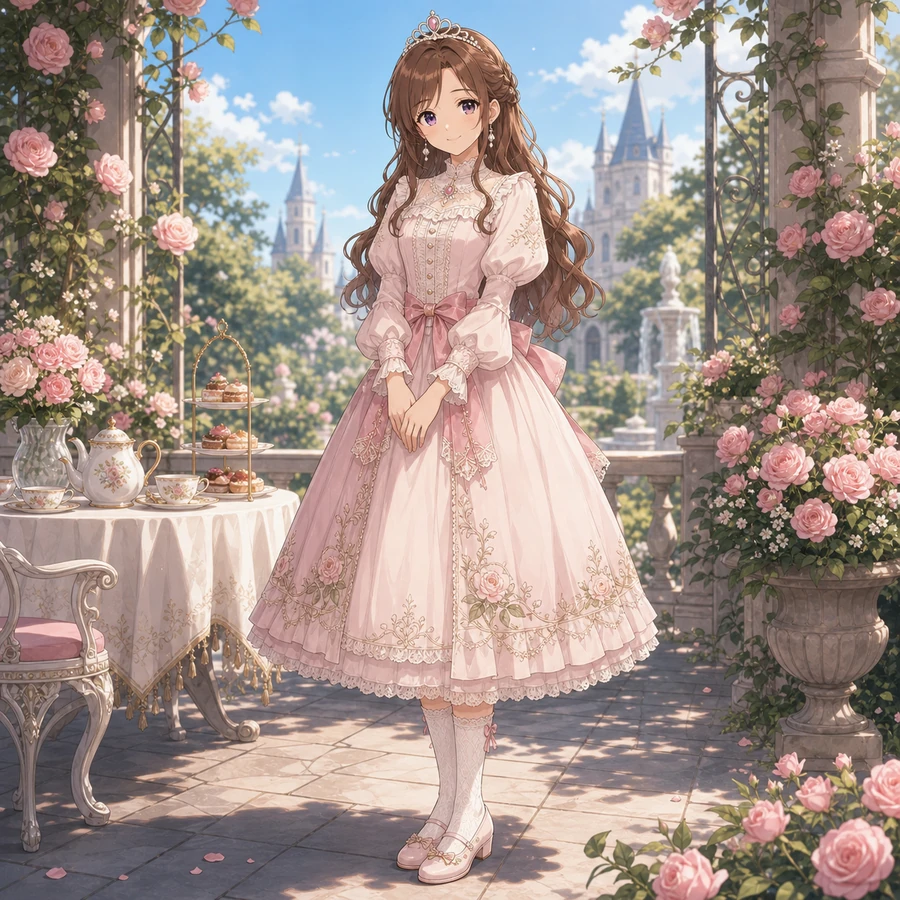 garden tea princess dress
