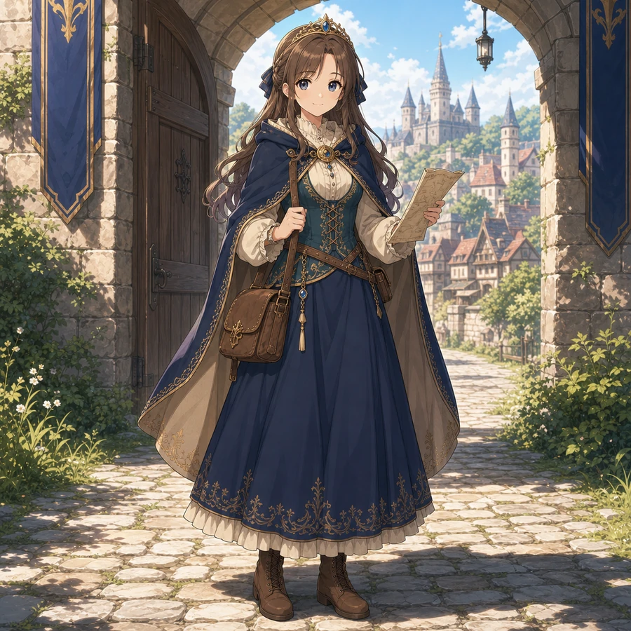 traveling princess cape outfit