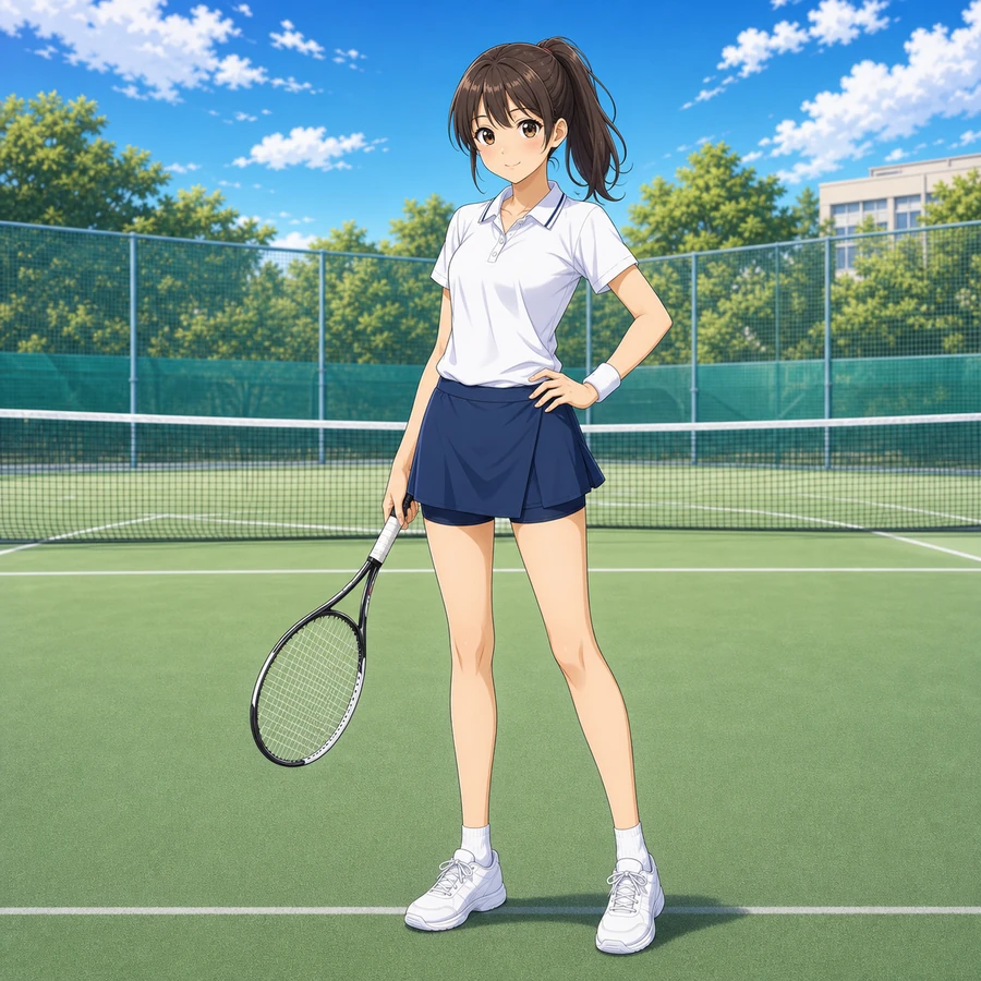 tennis club white polo outfit