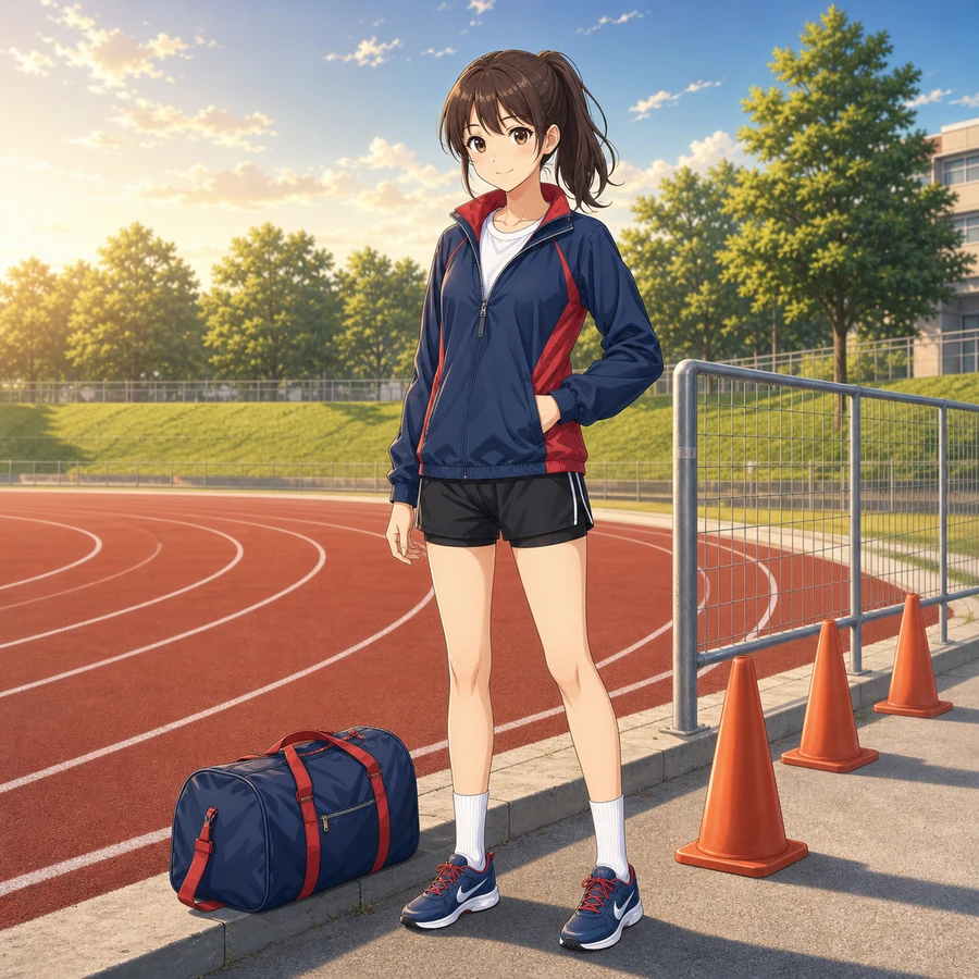 track team windbreaker outfit