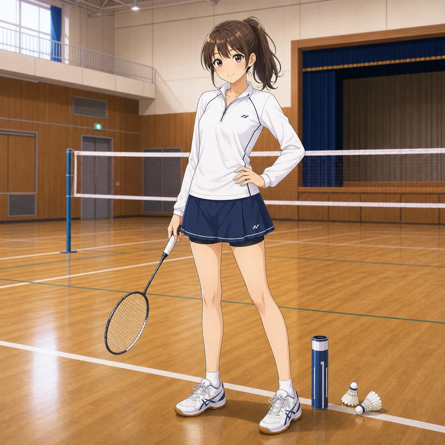 badminton club long-sleeve training outfit