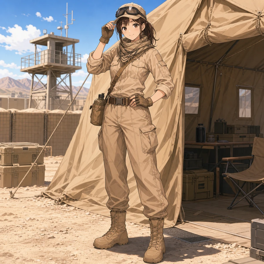 desert patrol soldier uniform