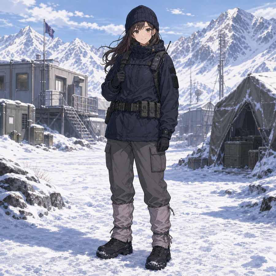 cold-weather soldier uniform