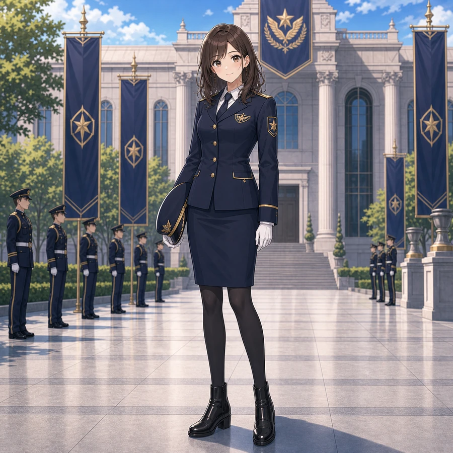 formal navy officer skirt uniform