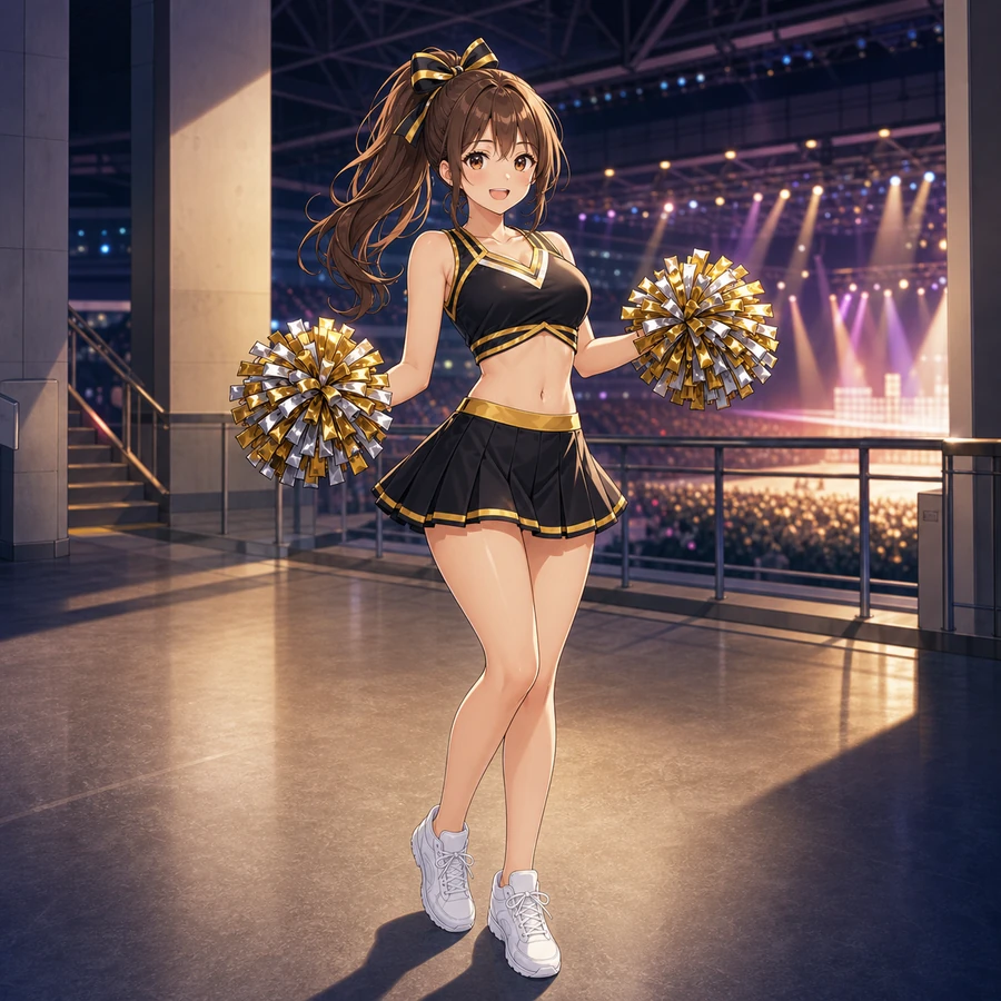 black gold performance cheer uniform