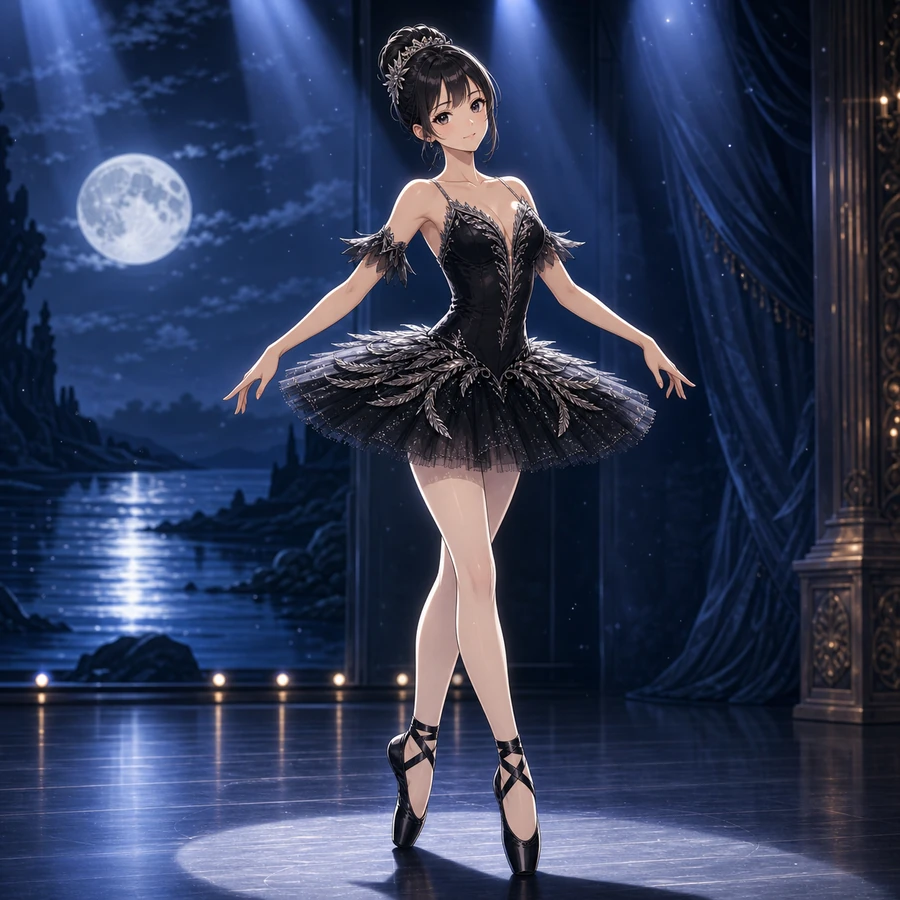 black swan ballet costume