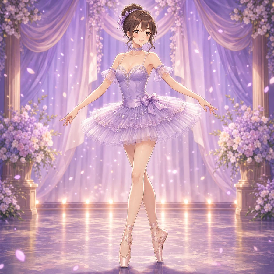 lavender ballet stage costume