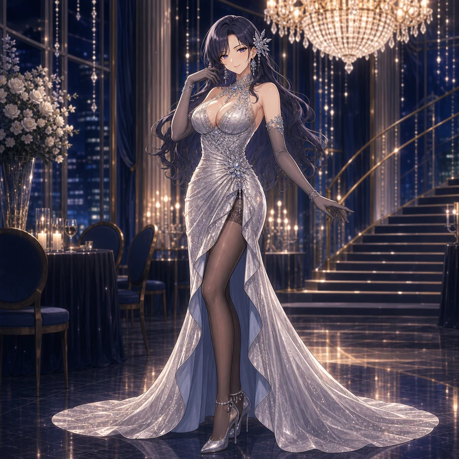halter-neck mermaid gown