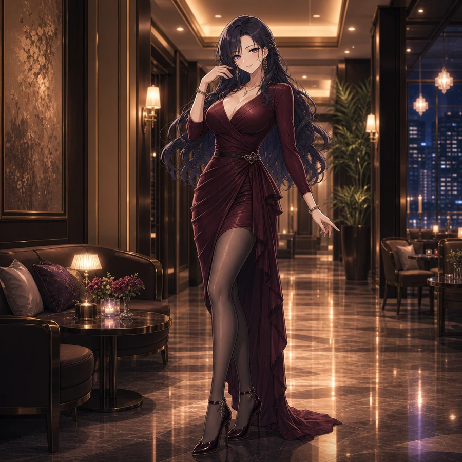 wine red wrap bodycon dress