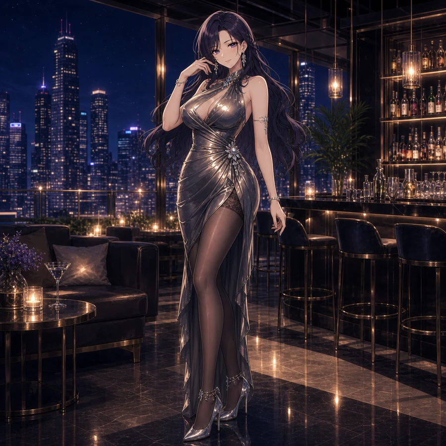 metallic halter lounge dress